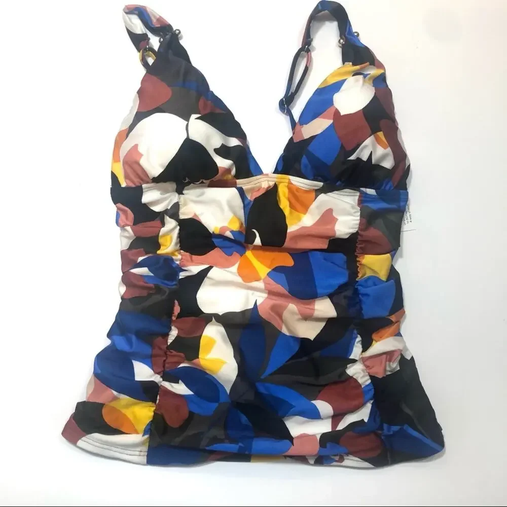 Calvin Klein Multicolor tankini swim top Small